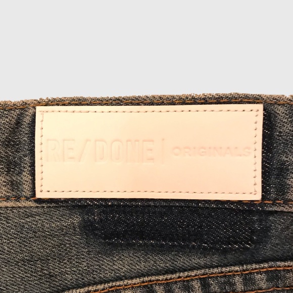 Re/Done Dark Blue Distressed Jeans - Picture 6 of 6